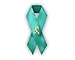 Ovarian Cancer Awareness Satin Ribbon Pin (1 Pin - Retail)