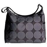 Dot Hobo Diaper Bag with Lime Green Interior and Accessories