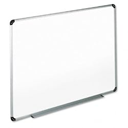 Universal 43735 - Magnetic Dry Erase Board, Melamine, 72 x 48, White, Aluminum/Plastic Frame