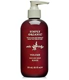 Simply Organic Volume Hair and Scalp Rinse Conditioner - 32 oz / liter