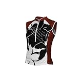 Descente 2008 Women's Genesis Sleeveless Cycling Jersey - Delicate Flower/Black/Bright Red - 13522dfbkbr