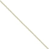 18kt Gold over Sterling Silver Thin Cable Chain 16in Necklace