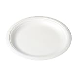 SOLO RS105Y 0007 Polystyrene Laminated Foam Dinnerware Centerpiece Plate 10.25 Diameter White Case of 500