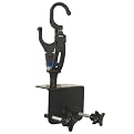 Weston Single Oarlock Rod Holder System - Silver/ Black