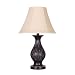 Office Products : Bronze Filigree Table Lamp - Tan Shade