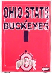 Ohio State Buckeyes Metal Light Switch Cover