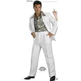 Vintage Brown T-shirtRubies Retro 60s 70s White Suit Adult Disco Halloween Costume