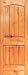 Interior Door: Knotty Alder Two Panel Arch V-Groove
