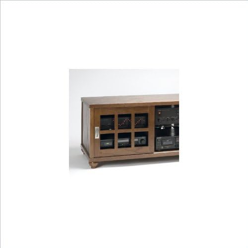 Flat Screen TV Console w Adjustable Shelf & Sliding Doors