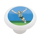 Soccer Goal Celebration Decorative High Gloss Ceramic Drawer Knob