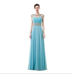 Sequined Beaded  Satin/Tulle Bridesmaid Dress/Pageant Dress/Prom Dress  With Rhinestones