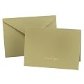 Jean M. Stamped Thank-You Notes - Olive