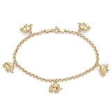 10k Charm Bracelet