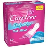Carefree Body Shape, Thin-Mince To Go Pratique, Unscented Pads - 60/Pack, 12 Packs