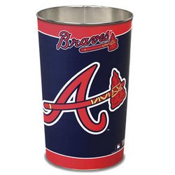 <b>Atlanta Braves MLB Tapered Wastebasket by Wincraft (15"" Height)</b>