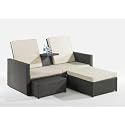 Locker Rattan-Sofa Pelangi Sitzgruppe Sitzgarnitur