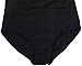 bawdy Women's Plus Size One Piece Swimdress Swimsuit Swimwear, Black, XXXL