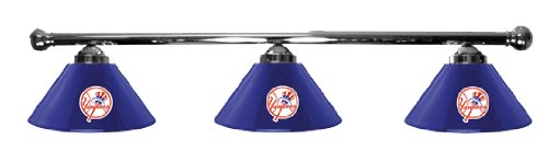 New York Yankees Pool Table Light - Chrome Bar