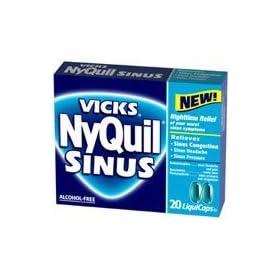 Vicks NyQuil Sinus Nighttime Relief 20 LiquidCaps