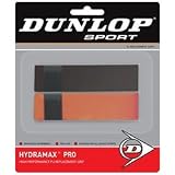 Dunlop - Hydramax Pro PU Replacement Racket Grip (Colour: 1 Black 1 Orange )