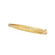 14K Yellow Gold Twisted Bangle Bracelet - 7 inches