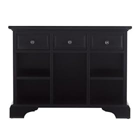 American Perspective Bookcase End Table Hearth Black by Stanley