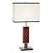 Union Square Table Lamp in Mahogany and Brushed Nickel