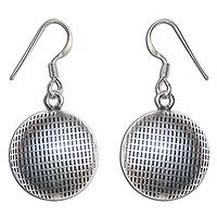 Silver Earring for Girls Dangle Style 1.35 inches (ers256)