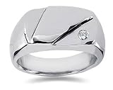 0.07 ctw Men's Diamond Ring in Platinum