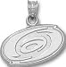 Carolina Hurricanes Solid Sterling Silver Logo 5/8'' Pendant