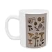 Mushrooms and Truffles (w/c) by Elizabeth Rice - Mug - Standard Size