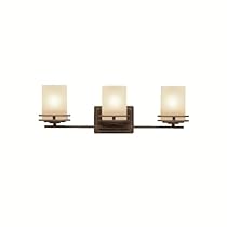 Buy Kichler 5078OZ Kichler Lighting 5078OZ 3-Light Hendrik 3-Light Incandescent Bath Light, Old Bronze
