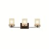 Kichler Lighting 5078OZ 3-Light Hendrik 3-Light Incandescent Bath Light, Old Bronze