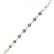 Handmade Rainbow Jewellery from India Sterling Silver Bracelet 7.5 inches