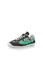 Panam Zapatillas 2122 (Negro / Turquesa)