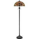 Quoizel Kami Tiffany Art Glass Floor Lamp