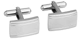 Classic Stainless Steel Cufflinks in a Nice Box