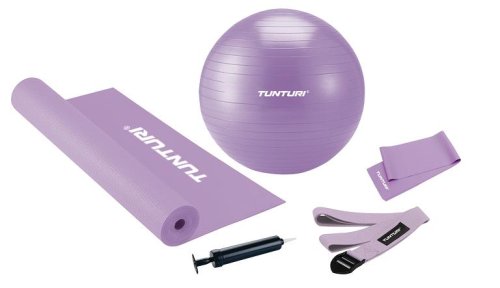 Tunturi Pilates- und Fitness-Set De Luxe, pink Preisvergleich