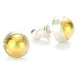 GURHAN Amulet Silver Button Earrings With High