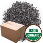 Bulk Poppy Seed Whole, CERTIFIED ORGANIC, 25 lb. box - Kosher