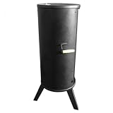 Großer Landmann Räucherofen 11092 Schwarz Räucherschrank Räuchertonne Räuchern