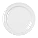 Excellanté Milan Melamine White Collection 10-1/4-Inch Round Dinner Plate, White, 12-Piece