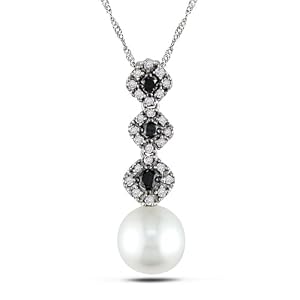 10k White Gold Black And White Diamond