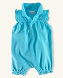 Ralph Lauren Baby Girl Mesh Polo Shortall French Turquise 6 months
