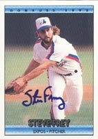 Steve Frey, Montreal Expos, 1992 Donruss Autographed Card