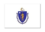 Massachusetts State Flag Fridge Magnet