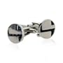 Cool Round Dark Carbon Fiber Stainless Steel Cufflinks by Cuff-Daddy