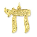 24k Gold-plated Sterling Silver Chai Pendant