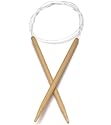 Bamboo Circular Knitting Needles Size 6 16''