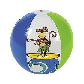 12 Inflatable Beach Monkey Beach Balls